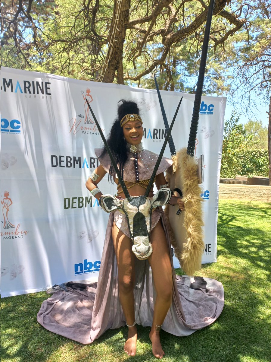 namibiansun's tweet image. JUST IN: Miss Namibia Organization has revealed the national costume Miss Namibia 2023 Jameela Uiras will be wearing when she represents the country at the 72nd Miss Universe pageant on Saturday, 18 November in San Salvador, El Salvador.