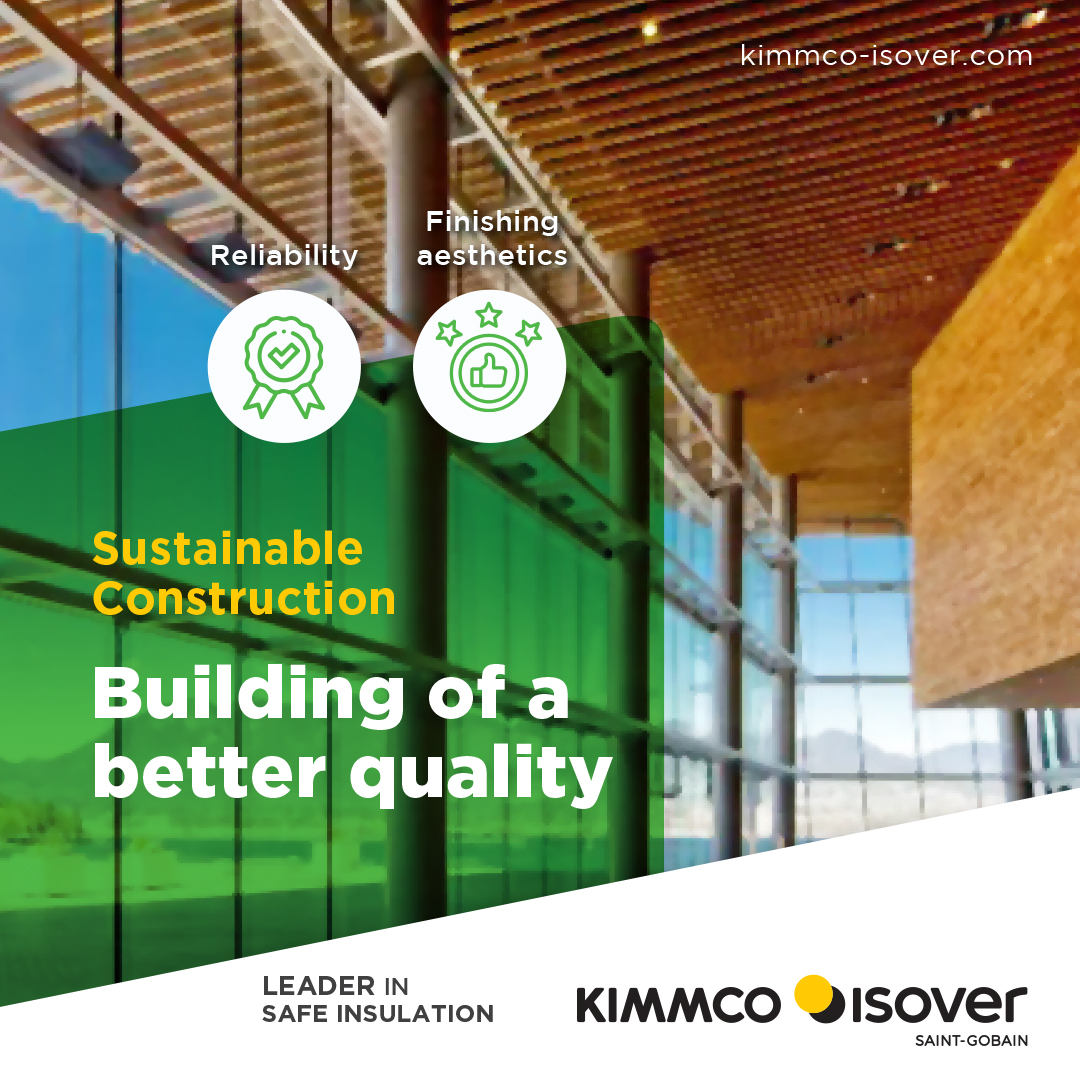 KIMMCO-ISOVER Insulation is continuously improving its products to reduce Volatile Organic Compound (VOC) emissions to the lowest possible levels through its eco-innovation process and continuous improvement methodology. #SustainableConstruction #GreenBuilding