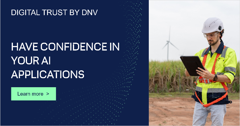DNV_Group's tweet photo. We're expanding our ability to support companies that operate critical devices, assets, and infrastructure as they work to safely apply artificial intelligence.