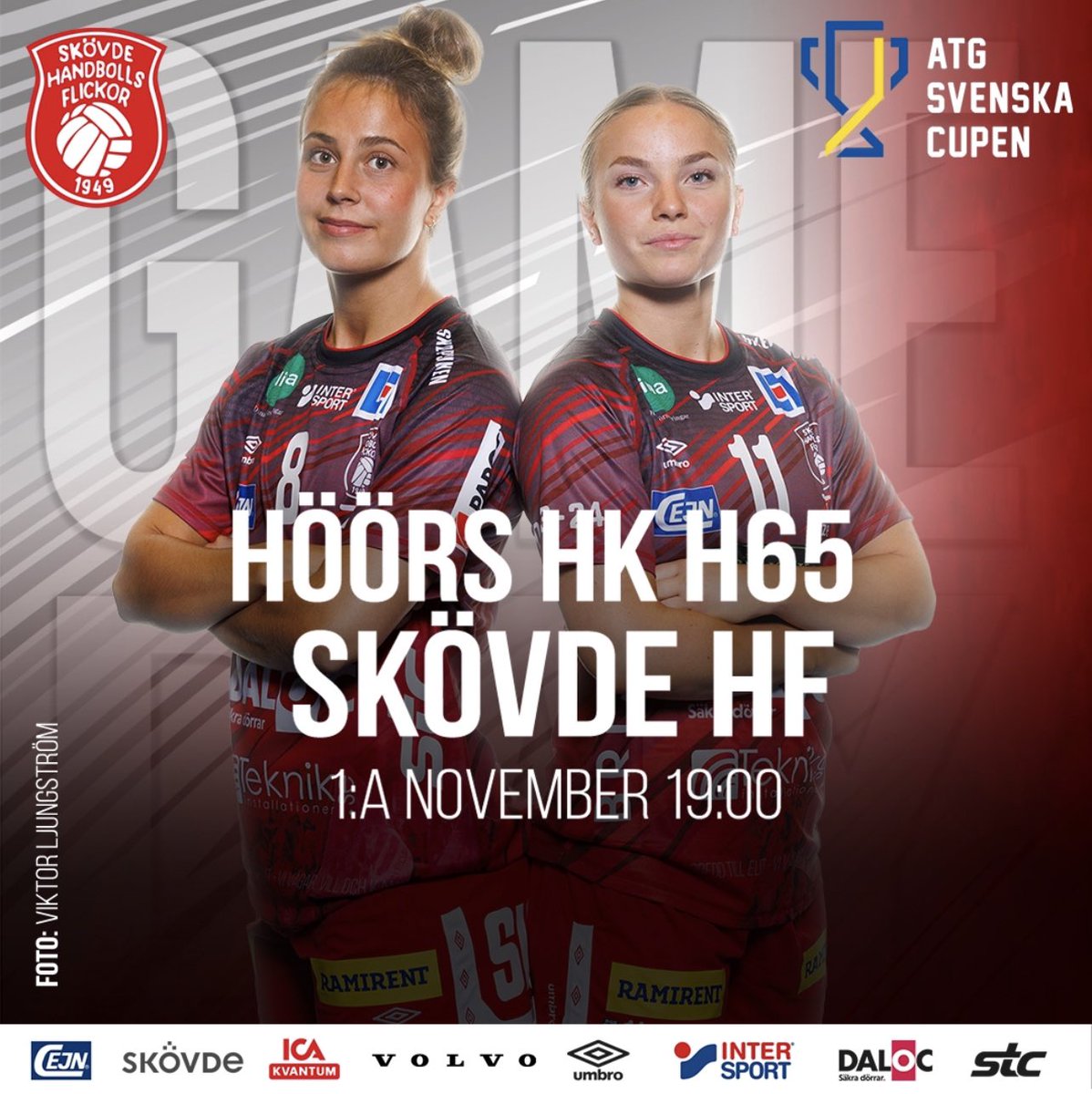 Kvartsfinal i ATG Svenska Cupen!
Vi spelar vår första kvartsfinal mot H65 Höör borta. 
Tid- 19:00
Sänds på Solidsport! 
Nu kör vi❤️❤️❤️❤️

#skövde #skovde #skovdehf #skövdehf #handboll #handball #training #match #gameday #damhandboll #kvartsfinal #slutspel #atg #atgsvenskacupen