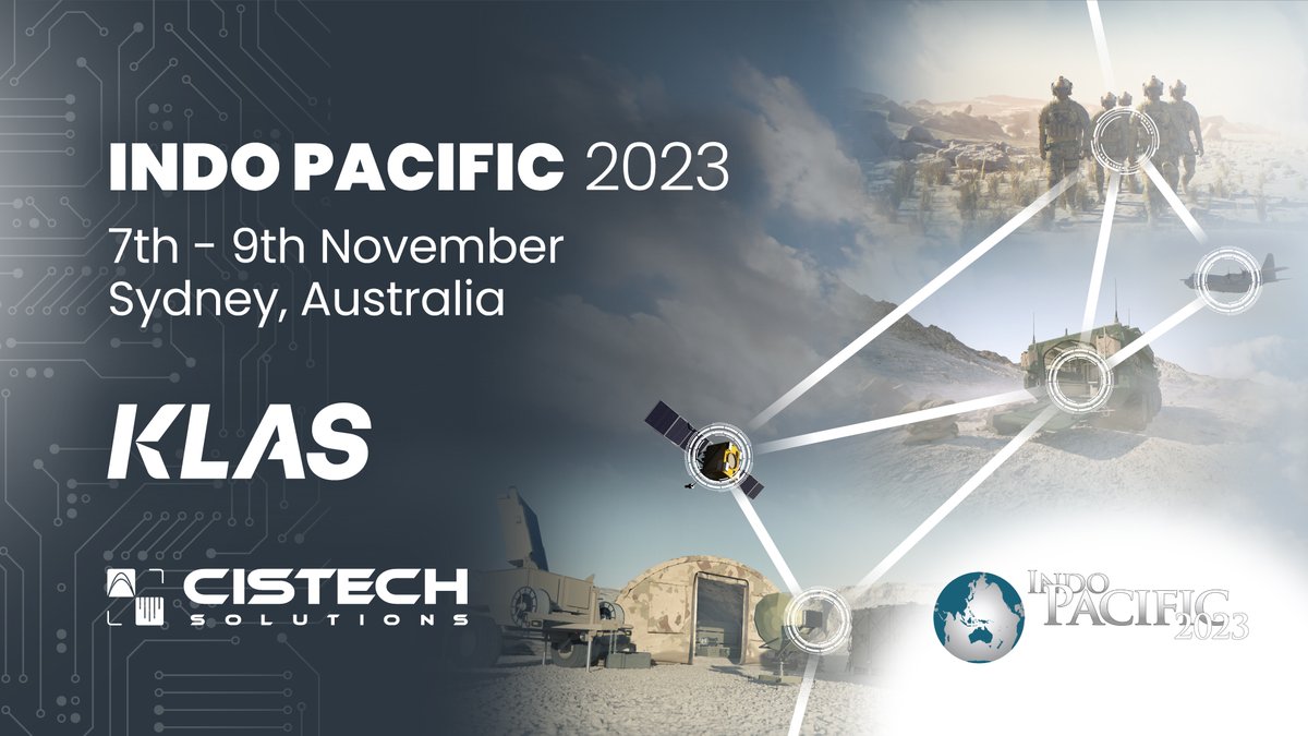 klasgroup's tweet photo. From November 7th – 9th, Klas will be at #IndoPacific2023 showcasing the latest in TrueTactical™ edge technology.
For more information and to get in touch visit:https://t.co/2DGtoEWSzj
#TrueTactical #EdgeIntelligence #ExtremeEdge #EdgeTechnology https://t.co/IG5vaiSS82