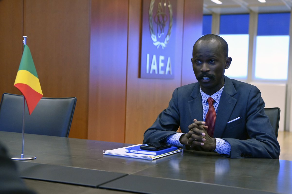 rafaelmgrossi's tweet photo. Congo-Brazzaville ratification of A/CPPNM is an important step towards harnessing nuclear technology benefits in that country. @IAEAorg looks forward to further support Congo-Brazzaville as shown recently at #3BasinsSummit. Thank you Gaspard Liyoko Mboyo. https://t.co/dTPvJvYfrE