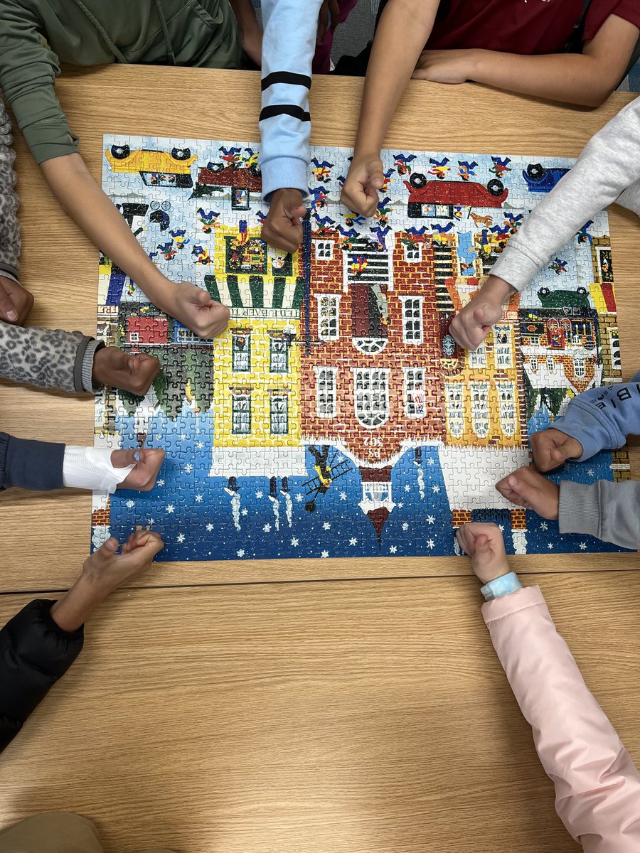 We finished the first puzzle of the year!