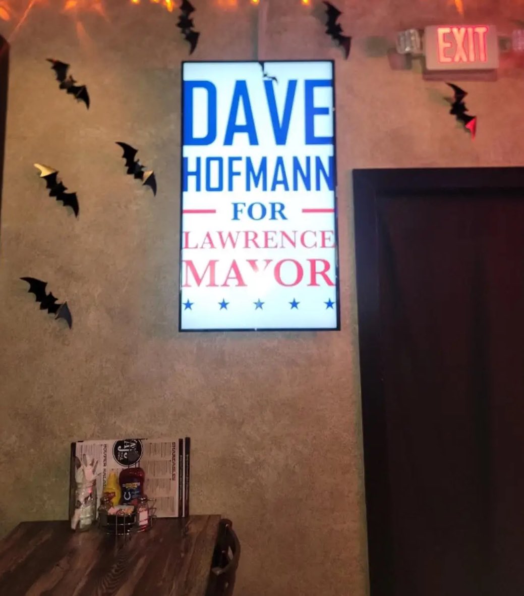 Stopped by AJ's Bar &amp; Grill for a bite tonight, after our neighborhood's spooky trick or treaters went home to warm-up!

🎃🥶🎃🥶🎃🥶🎃🥶🎃🥶

Special thanks to Kevin &amp; Cora for their amazing support. It sure feels a lot like family here. Check out this great local Lawrence
