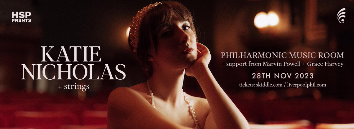 Liverpool Acoustic (@lpoolacoustic) on Twitter photo Tuesday 28th November - Singer-songwriter <a href="/katienicholasuk/">Katie Nicholas</a> will be headlining with strings at the <a href="/liverpoolphil/">Royal Liverpool Philharmonic</a> Music Room with support from <a href="/marvpowellmusic/">Marvin Powell</a> and Grace Harvey.
Doors 7pm. Advance tickets are available from <a href="/skiddle/">Skiddle</a>
liverpoolphil.com/whats-on/conte… Tuesday 28th November - Singer-songwriter <a href="/katienicholasuk/">Katie Nicholas</a> will be headlining with strings at the <a href="/liverpoolphil/">Royal Liverpool Philharmonic</a> Music Room with support from <a href="/marvpowellmusic/">Marvin Powell</a> and Grace Harvey.
Doors 7pm. Advance tickets are available from <a href="/skiddle/">Skiddle</a>
liverpoolphil.com/whats-on/conte…
