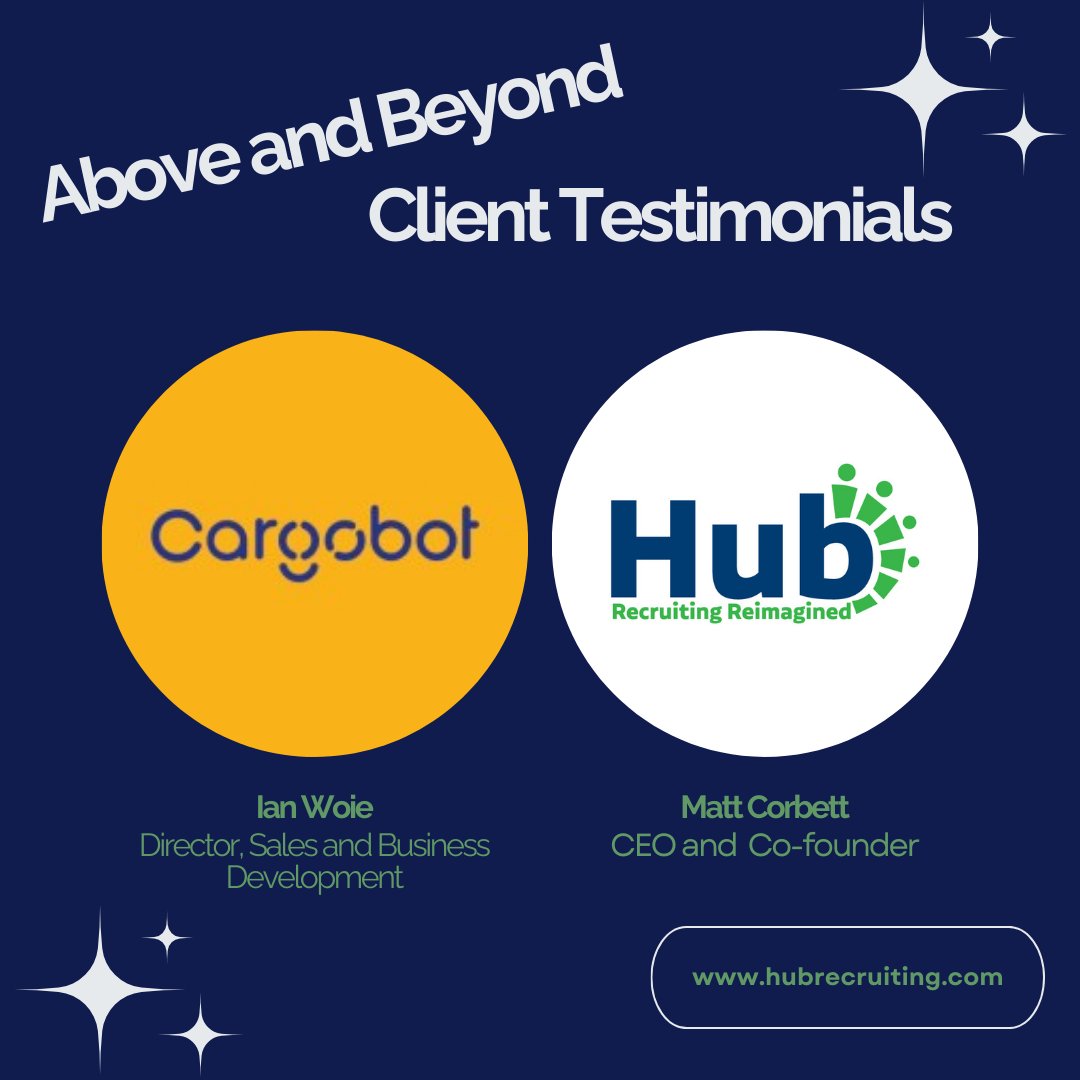 Hubzrg's tweet image. We&apos;re excited to share a new client testimonial video from Cargobot, a leading logistics solutions provider. 

Hear what they have to say about their experience working with Hub Recruiting:  hubrecruiting.com/insights/hub-c…

 #HubRecruiting #Cargobot #ClientTestimonial #HiringTips
