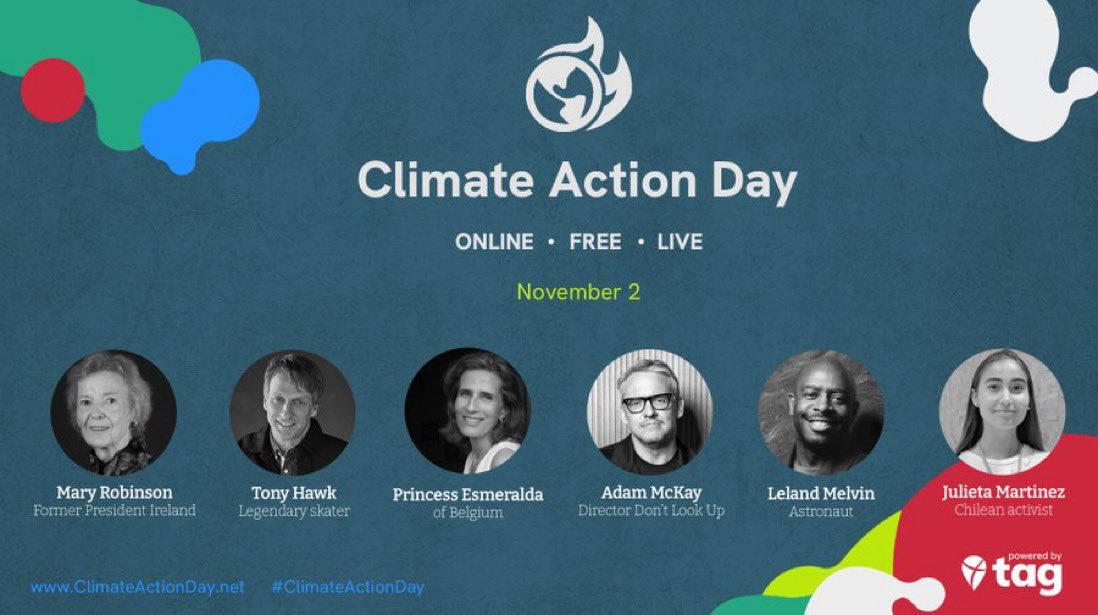 This week! #ClimateActionDay is taking place on Thursday 🎉 🌎 Hear from so many great speakers and get access to FREE #ClimateActionEdu resources! Follow @TakeActionEdu and spread the word about this FREE event! Register here 👉 climateactionday.net