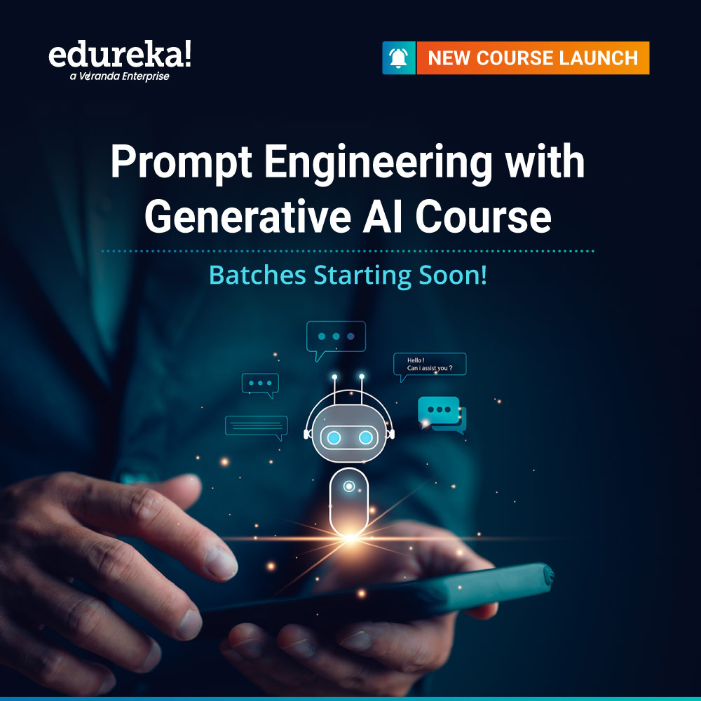 edurekaIN's tweet image. Delve into the world of AI-driven creativity with our &quot;Prompt Engineering with Generative AI Course&quot;. Join Edureka now and become a trailblazer in the realm of artificial intelligence innovation.
Enroll today @ bit.ly/3QFDnBD
.
.
#coursed #ITcourses #NewCourselaunch