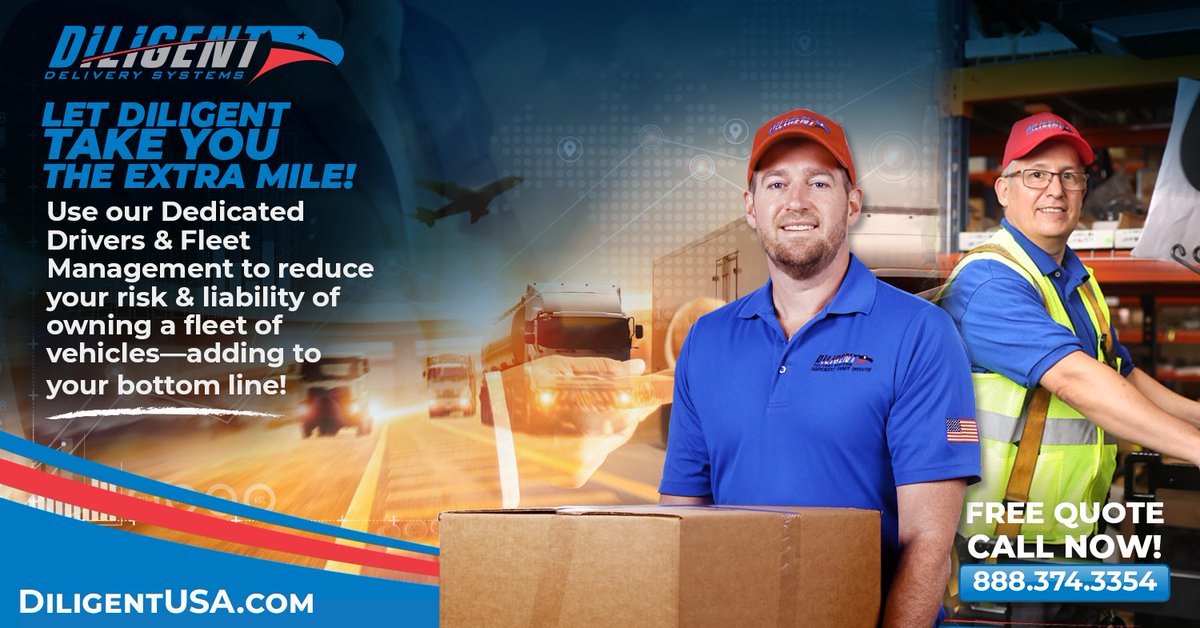 DiligentUSA's tweet photo. Use Our Dedicated Driver & Fleet Management to Reduce Your Liabilities. https://t.co/suFkvtZwfz #dedicateddriver #medicalcourier #fleetmanagement #hotshot #warehousing #logisticsmanagement #customshipping #deliverysolutions #freightforwarding https://t.co/qqBZV7M9dV