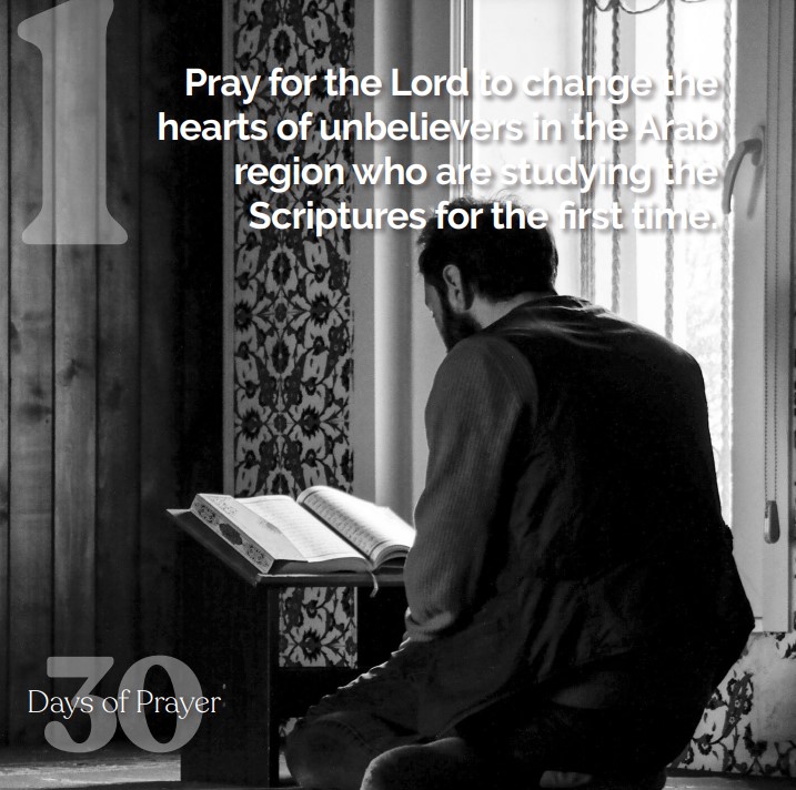 mtwglobal's tweet image. Day 1: Pray for the Lord to change the hearts of unbelievers who are studying the Scriptures for the first time in the Arab region.
#30dop #30daysofprayer #prayerworks #prayformissions #missionsprayers #reformedmissionsservices