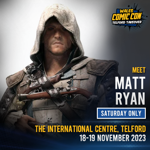 NEW MEDIA GUEST #TelfordTakeover - Matt Ryan ⭐ Assassin's Creed IV: Black Flag ⭐ Constantine ⭐ Justice League Dark ⭐ Legends of Tomorrow ⭐ The Halcyon Online Store ➡️ shop.walescomiccon.com/collections/wa… #WalesComicCon #Constantine #AssassinsCreed #Halcyon #Arrow #TheFlash