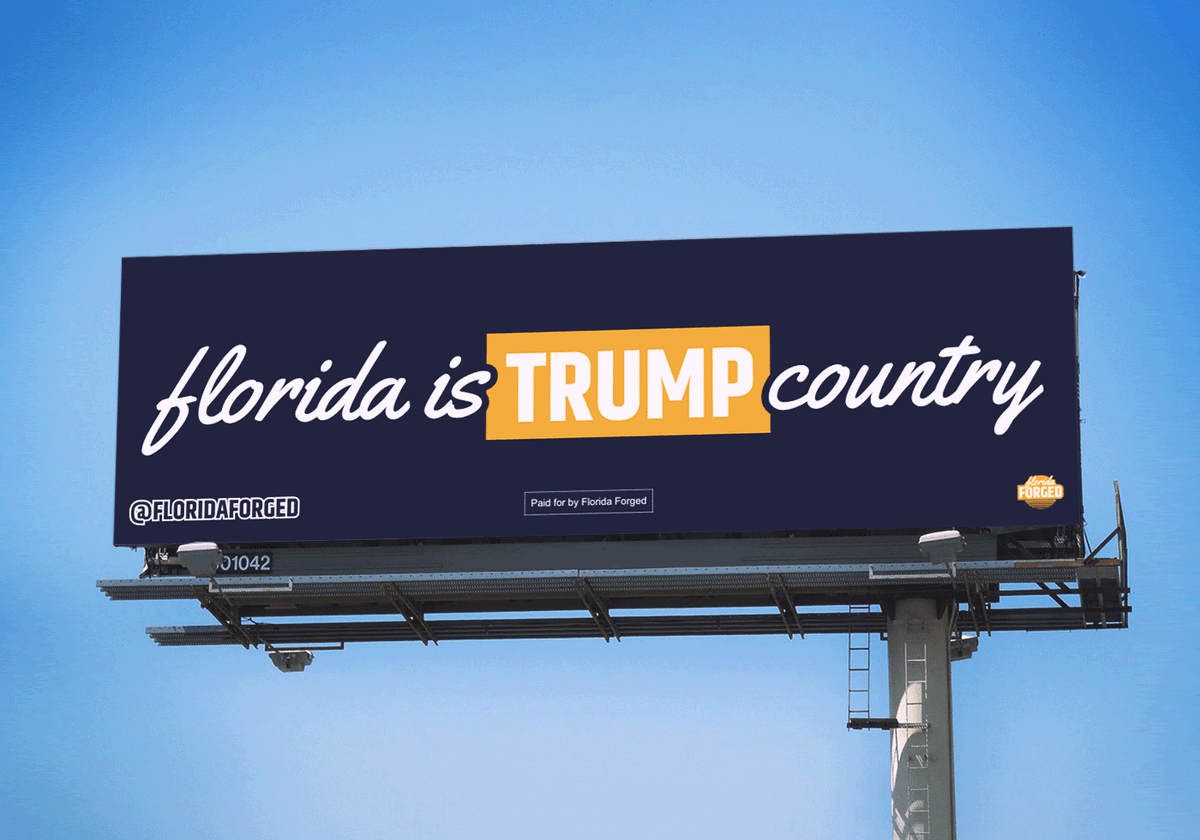 PRESS RELEASE: @FloridaForged announces Freedom Summit billboard buy to remind @GovRonDeSantis: 'Florida is Trump country.' '...it is as clear today as it was in May that @realdonaldtrump is the Sunshine State’s pick to be America’s next president. But instead of dropping…