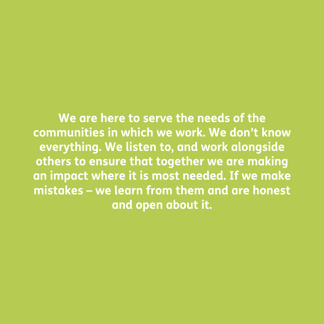 Everyone makes mistakes. We learn from ours and strive to be better for our community.

#humility #humble #understanding #listening #caring #community #worktogether #bethechange #localcharity #nonprofit
Read less