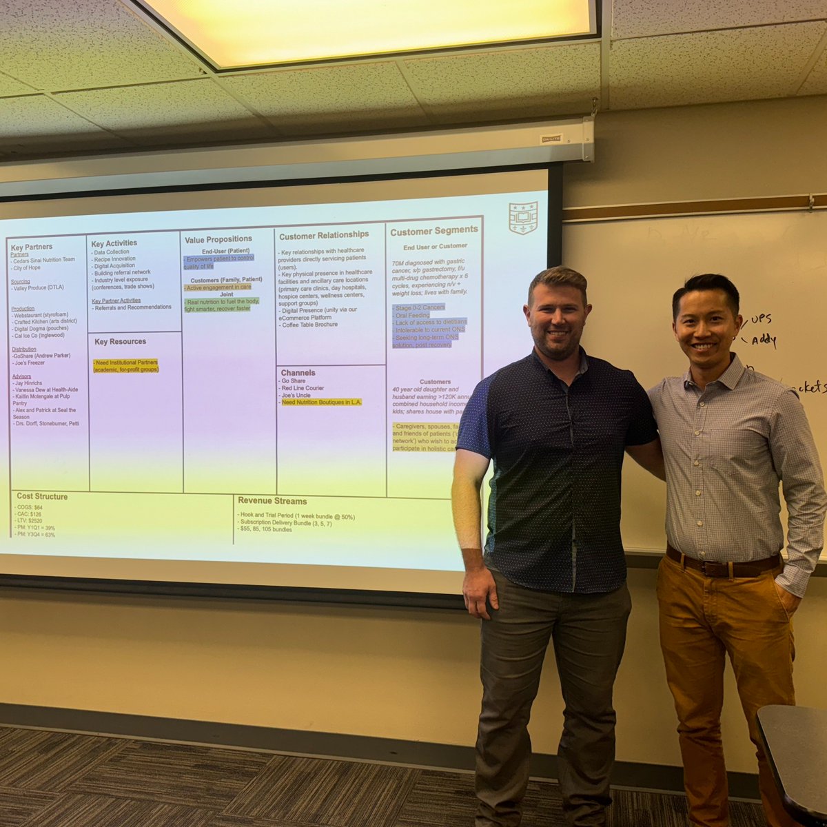 jackyimdmba's tweet photo. Last week, I joined @alexpeif's entrepreneurial class at SLU to share my early experiences as a B2C entrepreneur. It was a pleasure to share lessons I learned early on, especially how to form assumptions behind COGS and CAC at a pre-product stage. https://t.co/UiLB6PouTB