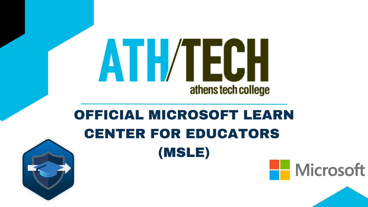 Code.Hub (@codehub_gr) on Twitter photo We are happy to announce that <a href="/AthensTechGR/">Athens Tech College</a> , a member of Code.Hub Group of Companies, has achieved the prestigious designation of an Official Microsoft Learn Center for Educators (MSLE)! 🎓🌟
#AthensTech #CodeHub #MicrosoftLearnCenter #EmpoweringEducators #MicrosoftEdu We are happy to announce that <a href="/AthensTechGR/">Athens Tech College</a> , a member of Code.Hub Group of Companies, has achieved the prestigious designation of an Official Microsoft Learn Center for Educators (MSLE)! 🎓🌟
#AthensTech #CodeHub #MicrosoftLearnCenter #EmpoweringEducators #MicrosoftEdu