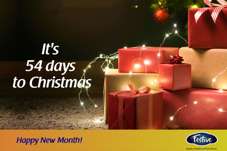 FestiveBreadKe's tweet photo. It's 54 days to Christmas, but who is counting?
Happy New Month Wadau!
#FestiveBread #Festive #DPLFestive https://t.co/XDmRDsHSBa