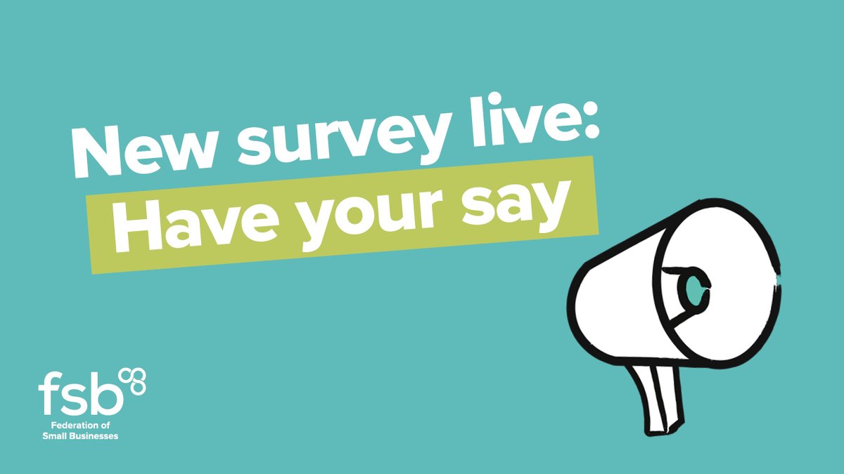 FSB_Voice's tweet image. Last chance 📣! 
Own a small business? Join our online survey before Thursday 2 November
to influence policymakers on everything from Government support, scaling ventures and innovation. Plus you could win £250 in a prize draw! 

Take the survey: go.fsb.org.uk/BusinessCreati…