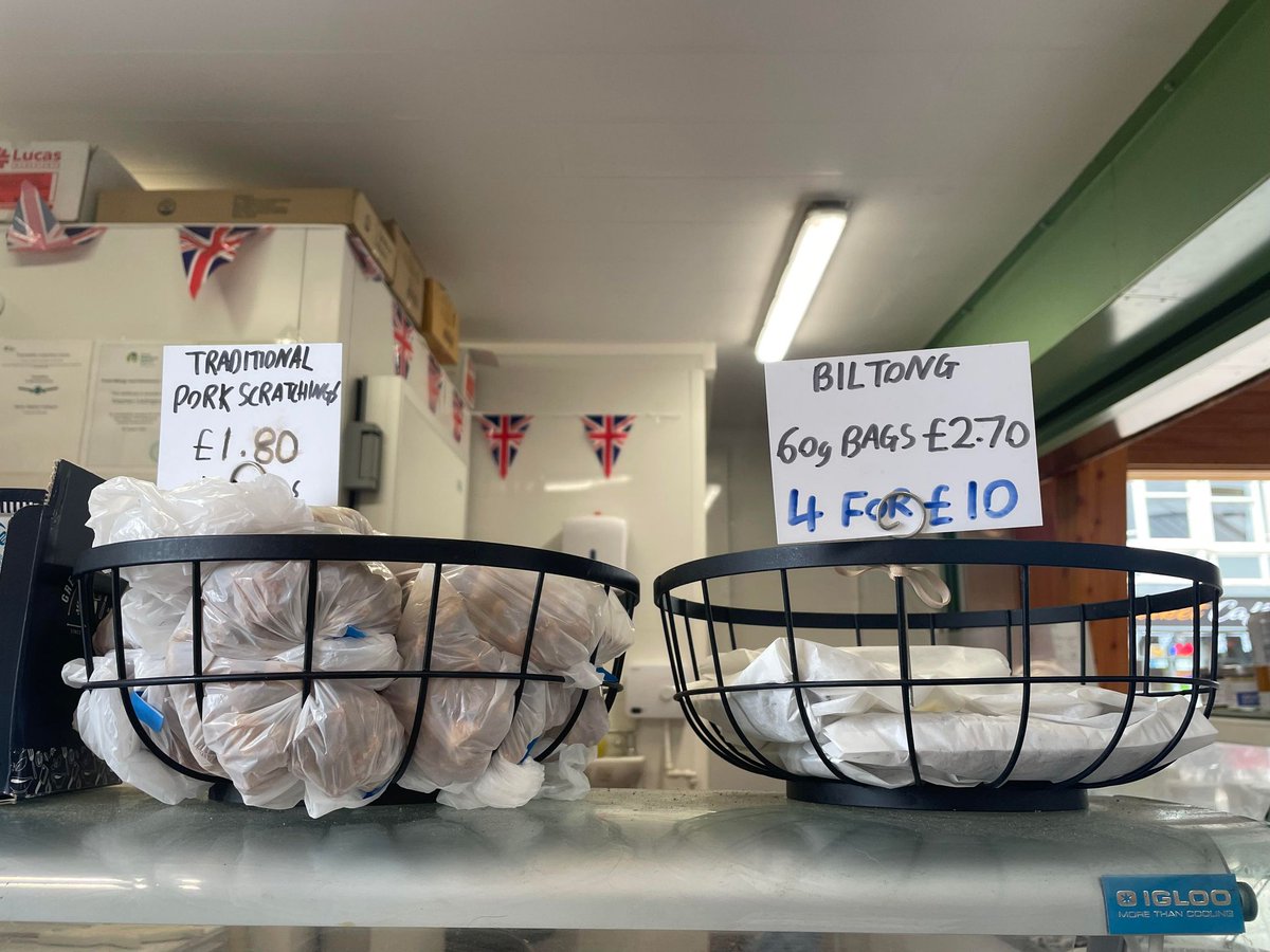 Plenty of new yummy goodies available at SJL Butchers! 🍖🥓

✅ Pate
✅ Pork dripping
✅ Beef dripping
✅ Biltong
✅ Traditional pork scratchings #themarketplacetobe #greatyarmouthmarket #greatyarmouthmarketplace #markettraders #traditionalbutchers