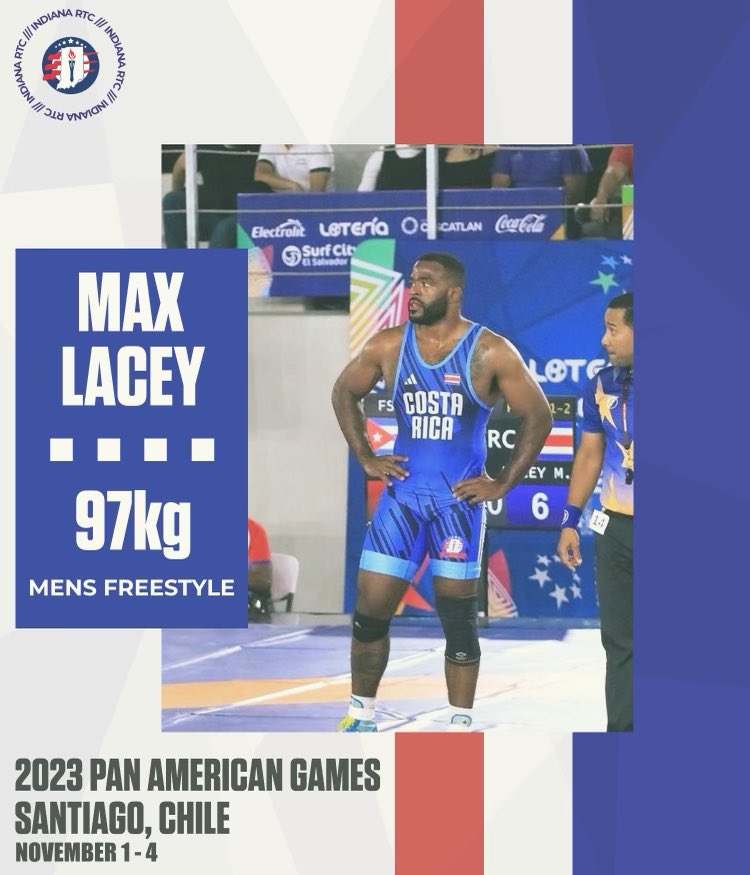 -Max Lacey competes today at the Pan American Games!

-Max will represent IN RTC &amp; Costa Rica in the 97kg category.

-Action begins 9am EST and Max will begin his competition versus Dominican Republic in rd1!