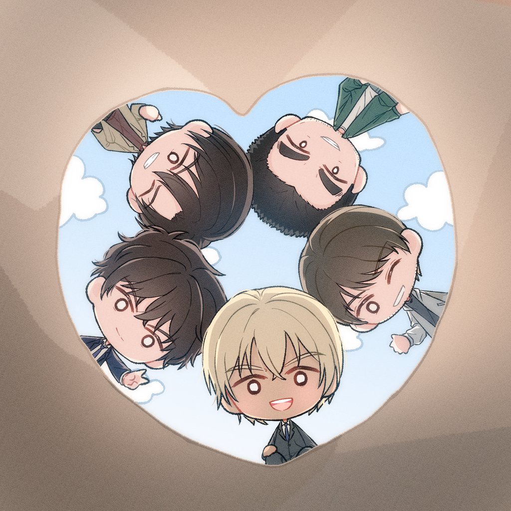 chirichi727's tweet photo. 명탐정 코난 경찰 동기조
#아무로 #마츠다 #모로후시 #하기와라 #다테 #버번 https://t.co/fz3QrzQznl