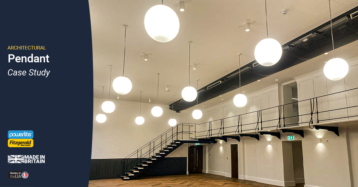PowerliteFitz's tweet photo. We’re thrilled to have just finished a remarkable project, transforming a multi-purpose space in Eversholt Street, London with our custom dimmable pendants.

Read the full case study by clicking here:  https://t.co/BShnayhKW7 https://t.co/8RVtOuR1hL