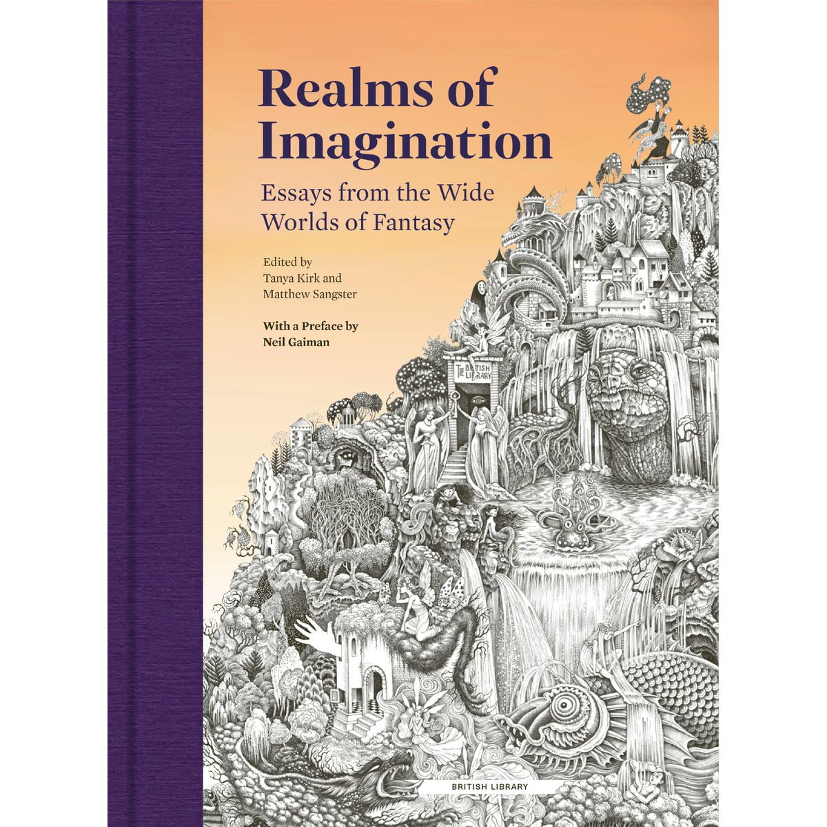 Released today: Realms of Imagination: Essays from the Wide Worlds of Fantasy (<a href="/BL_Publishing/">British Library Publishing</a>), edited by <a href="/TanyaKirk/">Tanya Kirk</a> and myself, with a preface by <a href="/neilhimself/">Neil Gaiman</a>.  The book is a heavily-illustrated compendium of perspectives on Fantasy, produced as a companion to the exhibition.
