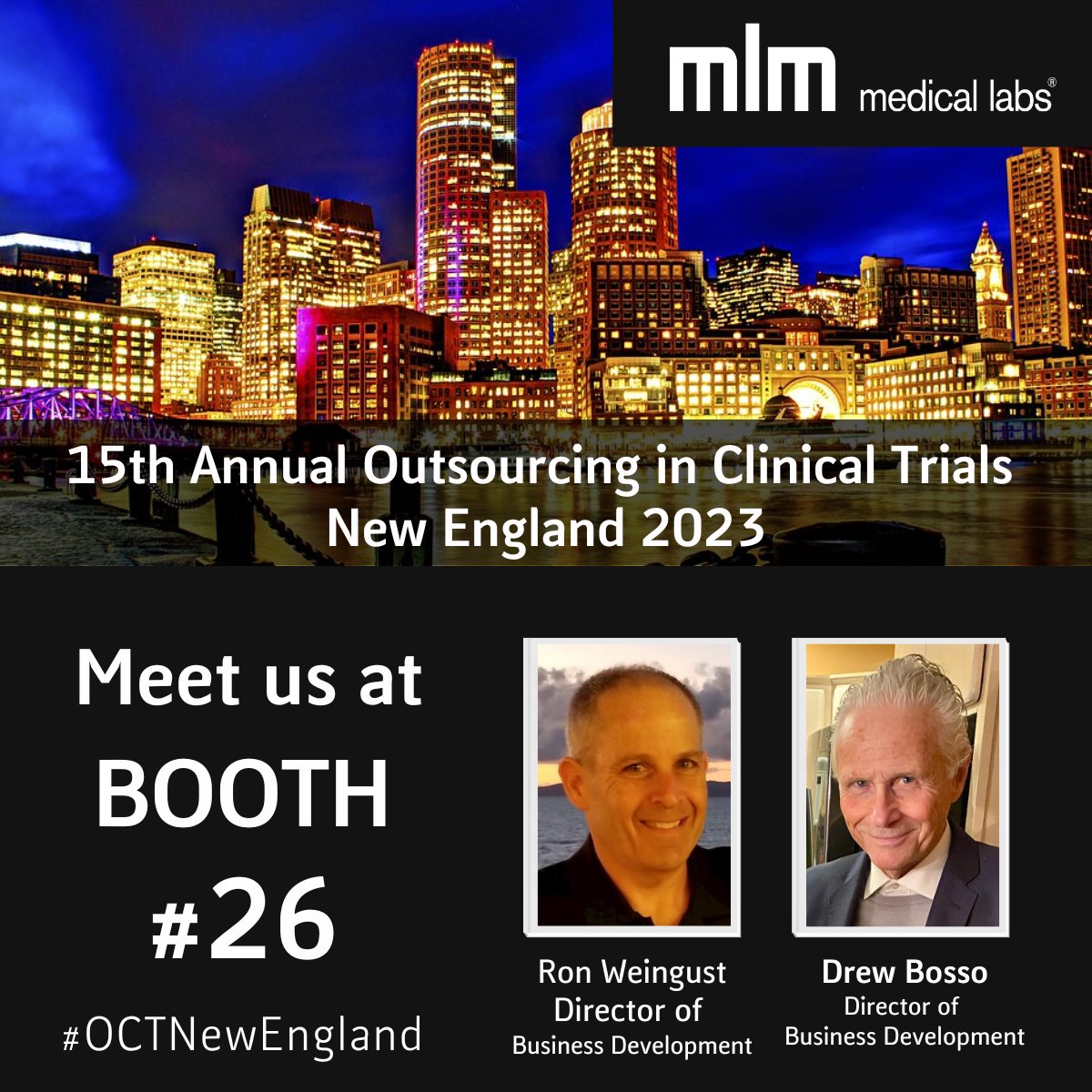It's #OCTNewEngland time!  Stopy by Booth #26 to talk Central Lab solutions for your #clinicaltrial!  Schedule a chat with our team >> @RonWeingust, @DrewBosso.
#centrallab #safetytesting #biomarkers