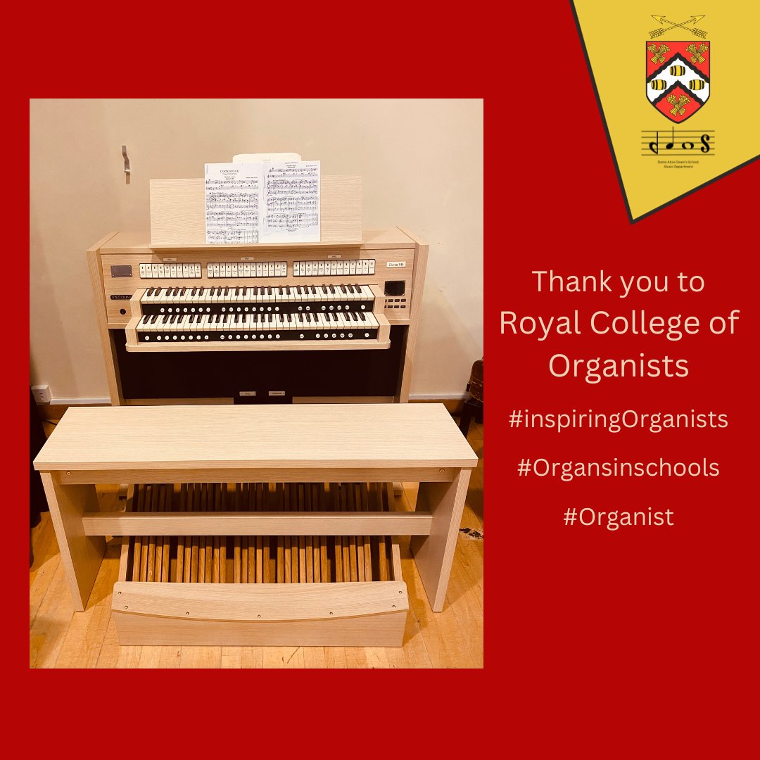 We are now the proud custodians of a Chorum 40-S Organ, generously provided on loan by the Royal College of Organists. Part of its ‘Organs in Schools Programme’, this wonderful instrument will hopefully inspire a new generation of Organists. #Organsinschool #inspiringOrganists