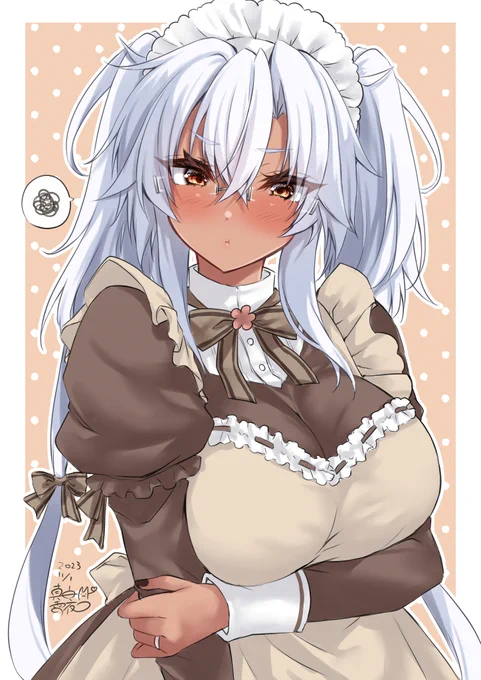 「何故進水日にこんな格好を・・」  #艦これ版深夜の真剣お絵描き60分一本勝負 #艦これ版真剣お絵描き60分一本勝負_20231101
