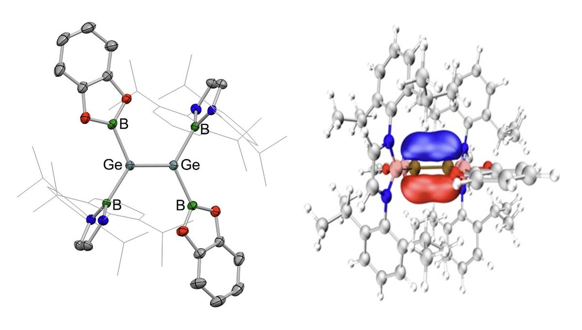 A planar germanium analogue of an alkene... Xiongfei and Aggy’s latest study on the synthetic and structural chemistry of a planar digermene is just out in @DaltonTrans doi.org/10.1039/D3DT03… @OxfordChemistry