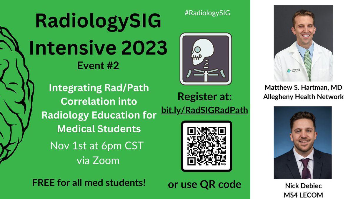 JudyGadde's tweet photo. 🚨There's still time to register for tonight's 2nd @RadiologySIG 2023 Intensive Event! Looking forward to learning more about Rad/Path correlation from @DebiecNick &amp; @RadDocMatt!

https://t.co/6fI4ZFgssB

#futureradres #radiology #RadiologySIG #MedStudentTwitter https://t.co/cyHBraSefJ