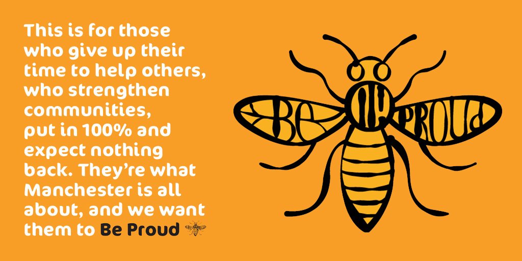 Do you know anyone who gives up their time to help others?   Someone who always puts in 100% and expects nothing back in return?   A proper selfless person?   Nominate them for a #BeProud2024 award now: manchester.gov.uk/beproud