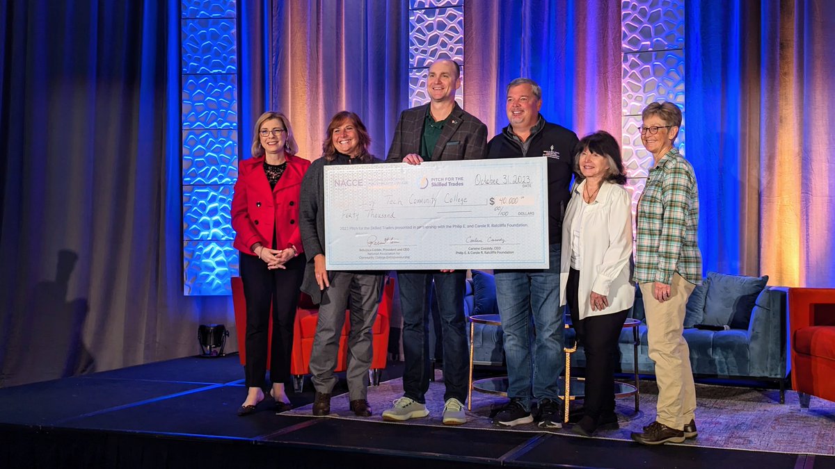 IvyTechCC's tweet image. Congratulations to the @IvyTechBtown campus for winning $40,000 in the &quot;Pitch for the Skilled Trades&quot; at the 2023 NACCE conference.

#ivytech #nacce #cyberrange #pitchcompetition #bloomington #indiana