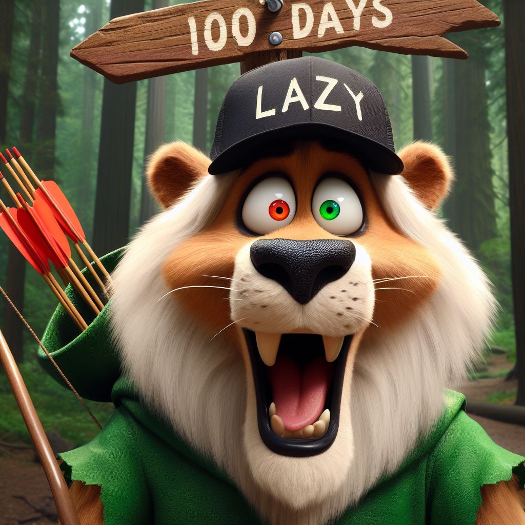 Day 100/100 #LazyPunk For the Pride! 👑 Another successful run of 100 days straight of @LazyLionsNFT! This completes my 3rd 100 day run with 0 missed days. Thank you all for the support and motivation! I do this for the Pride and our growth. Let's continue to grow! #ROAR