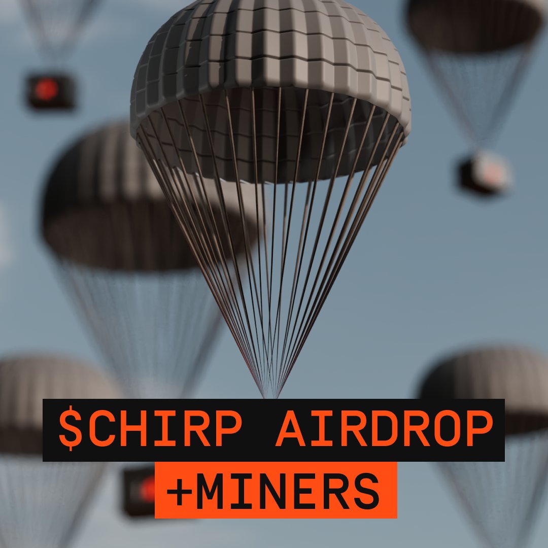 ChirpDeWi's tweet photo. BIG NEWS! We're dropping CHIRP tokens in an airdrop to supercharge our community growth!
Dive into the details: https://t.co/mYT7QkteA8

#Airdrop #Token #Blockchain #Mining https://t.co/ZZqhQUAzcv
