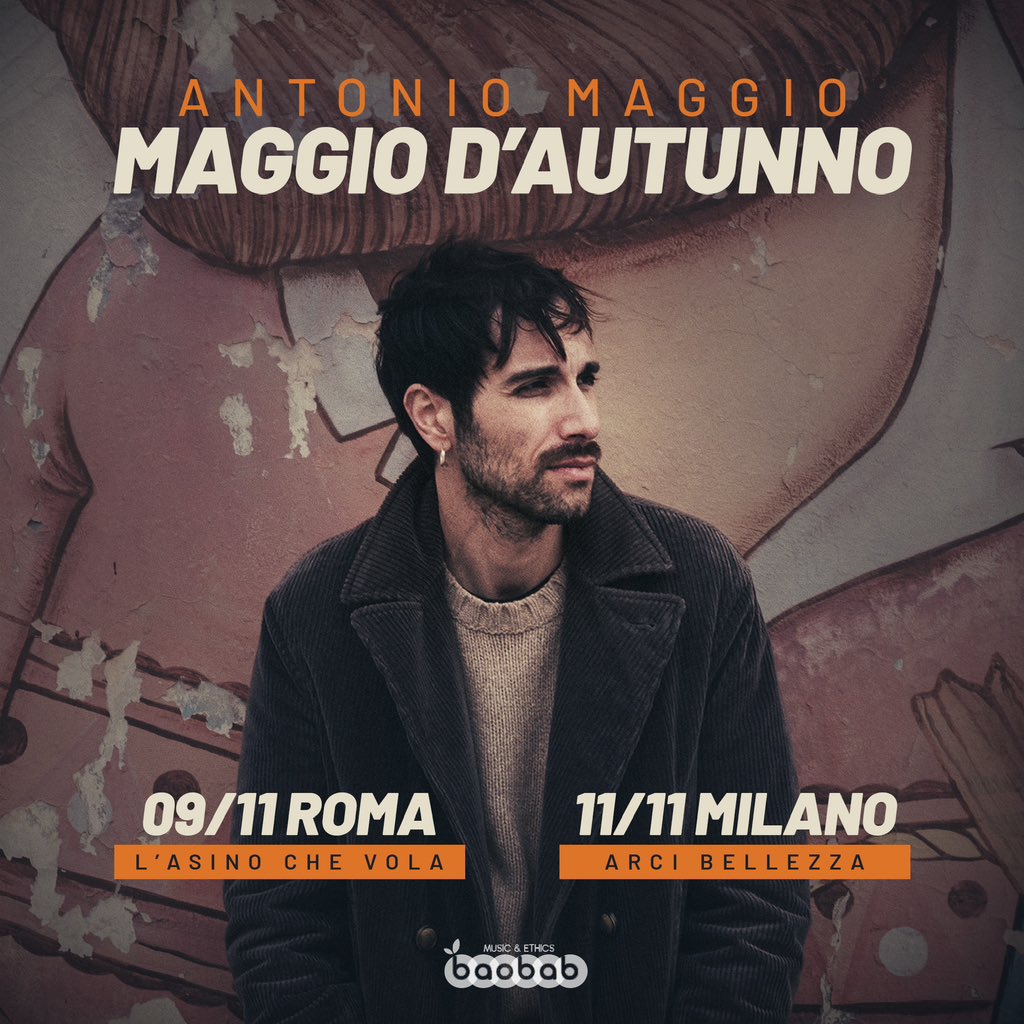 #maggiodautunno 🍁

Biglietti qui —> 🎫 linktr.ee/antonio_maggio…