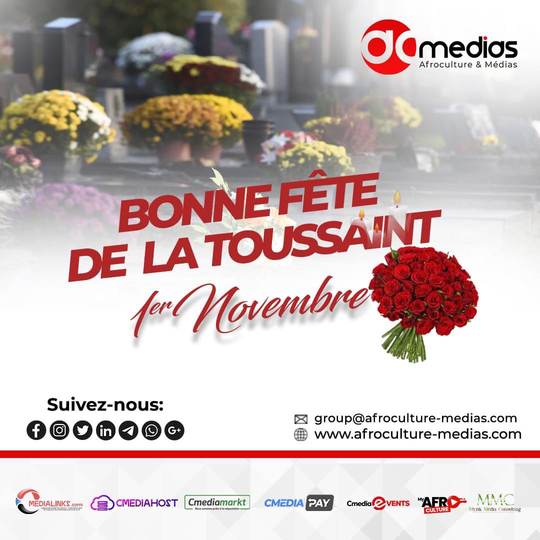 Cleooop's tweet photo. En cette journée de la Toussaint, nous vous souhaitons un moment de réflexion et de paix. Que cette fête soit l'occasion de se rappeler et d'honorer ceux qui ne sont plus parmi nous. 🌼 

#Toussaint #Pensées https://t.co/8GYYKvaCWc