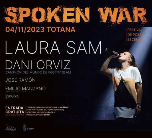 leinadzivro's tweet photo. TOTANA (MURCIA) El Sábado 4 de Noviembreestoy en ⚡ SPOKEN WAR TOTANA ⚡ Festival de Poesía Escénica con @laurasamsoy 
❤️‍🔥Abriremos las puertas del Teatro Ginés Rosa de Totana a las 20:00h. y si no nos detienen comenzaremos a las 21:00h.

🌳Festival producido por @vita_borealis https://t.co/wDFnoNAuZg