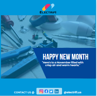 Electrifi_us40's tweet photo. Happy November! Our electricians are here to illuminate your world and provide top-quality service. #LightingUpNovember #ElectricianTeam https://t.co/fwQmpUEr2V