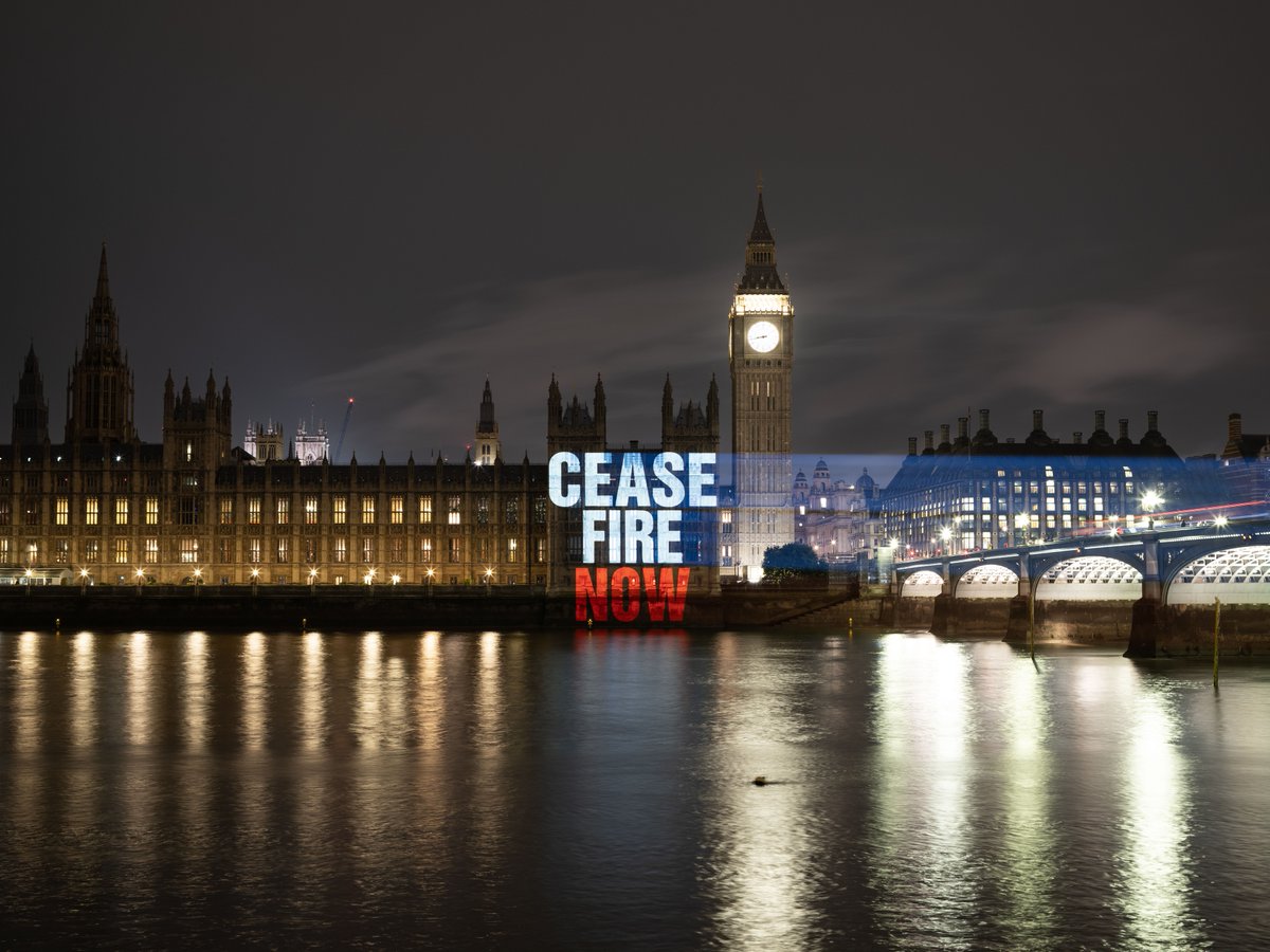 Last night, we joined <a href="/savechildrenuk/">Save the Children UK</a>, <a href="/oxfamgb/">Oxfam</a>, <a href="/christianaid/">christianaid</a> and <a href="/AAH_UK/">Action Against Hunger UK</a> in urging the UK government to listen to the call for a #CeasefireNOW. 

The fighting must stop so that more humanitarian aid can reach the civilian population of Gaza.