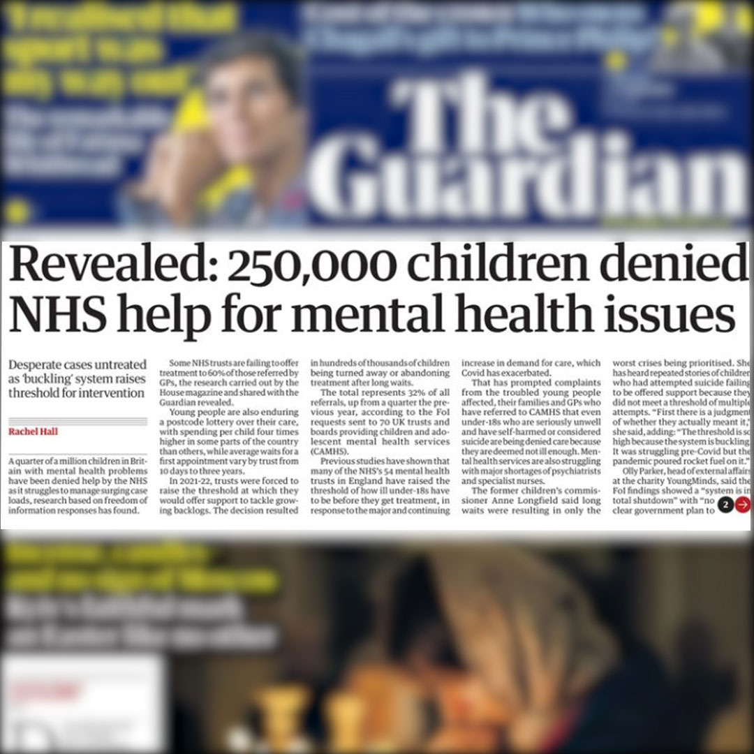 YoungMindsUK's tweet photo. A reminder of the very real mental health emergency for young people. https://t.co/gYpR3FYSwJ