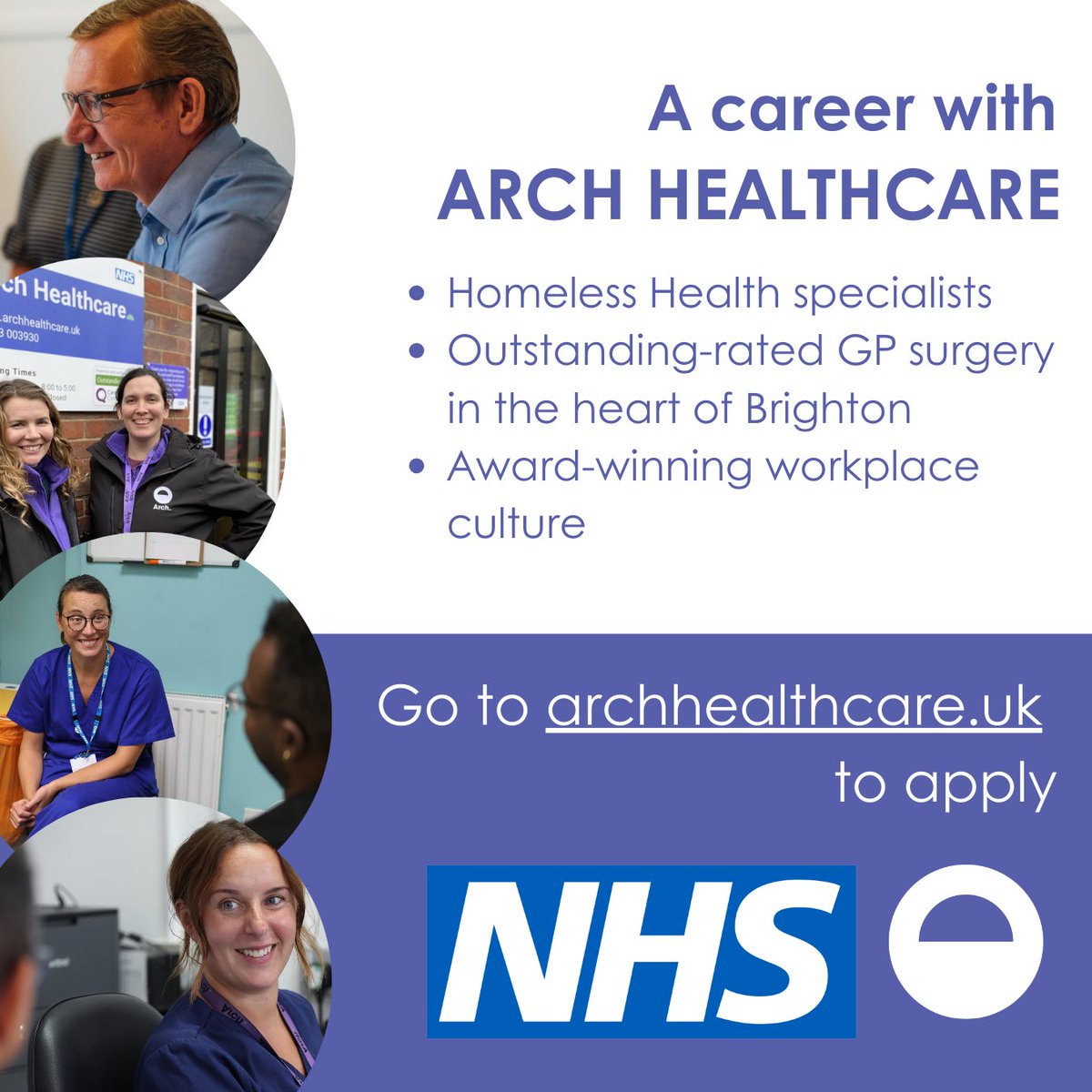We have TWO clinical vacancies for our specialist #HomelessHealth service #Brighton
💜 Salaried GP 4-8 sessions p/w
💜 Practice nurse
Patient-centred approach, kindness at our heart. Supporting innovation and professional development. Apply via NHS jobs zurl.co/HAXs