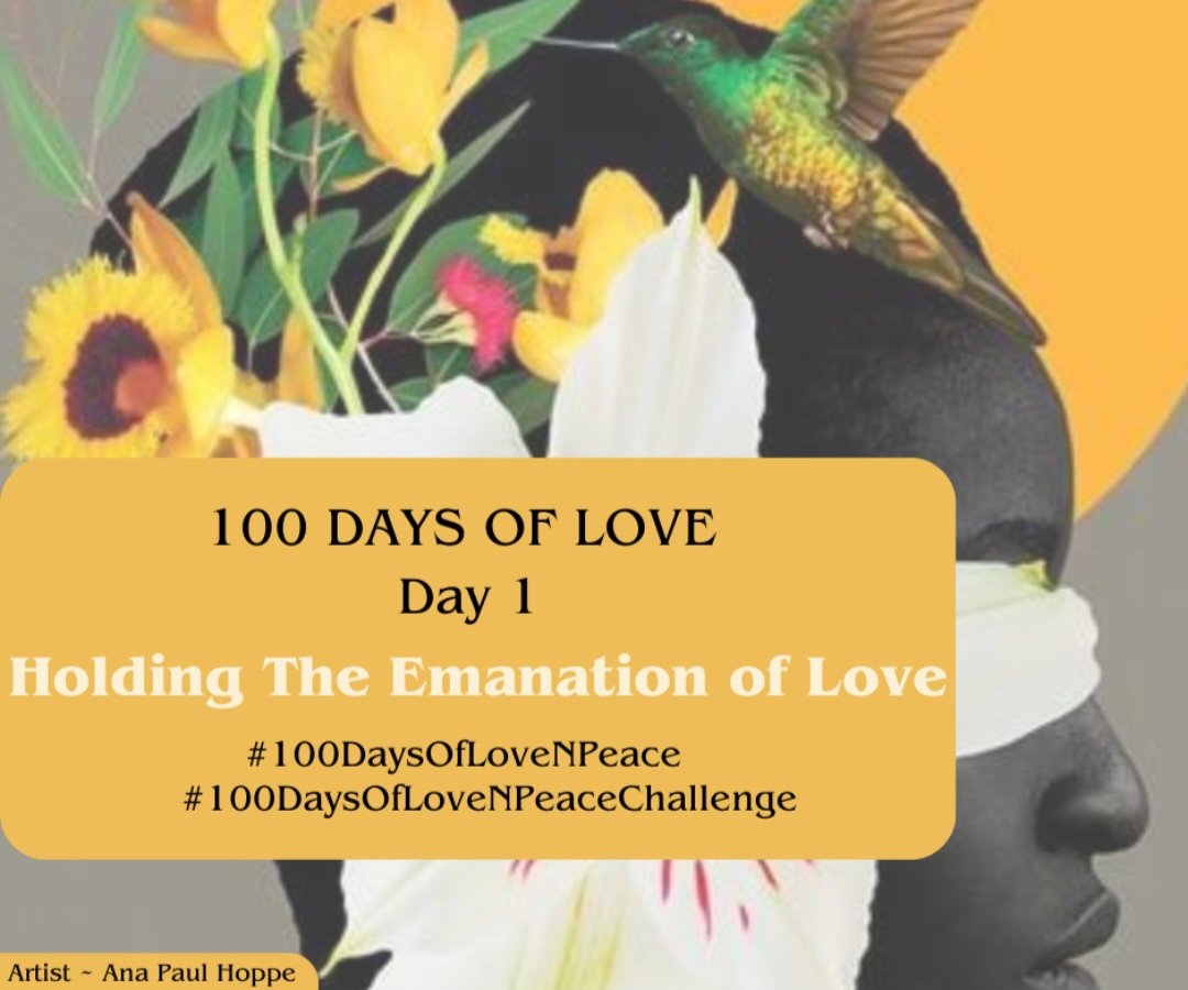 DAY 1. I asked the question, what is my Love focus of the day? The answer - sit & emanate the feeling of Love. To be entirely honest, I was successful for what felt like all of 5 seconds... Hmmm?🤔' More - tinyurl.com/389wcbrs #100DOL #100DaysOfLoveNPeaceChallenge ✌🏾💚🕊x