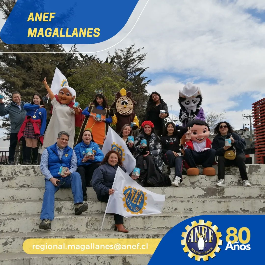 Agradecemos a quienes nos apoyaron en este banderazo solidario, como Anef Magallanes esperamos que nuestro aporte como funcionarios públicos logre aportar a cumplir la meta de las Jornadas por la Rehabilitación 2023...Ya somos parte de la historia 💪 #anef80años