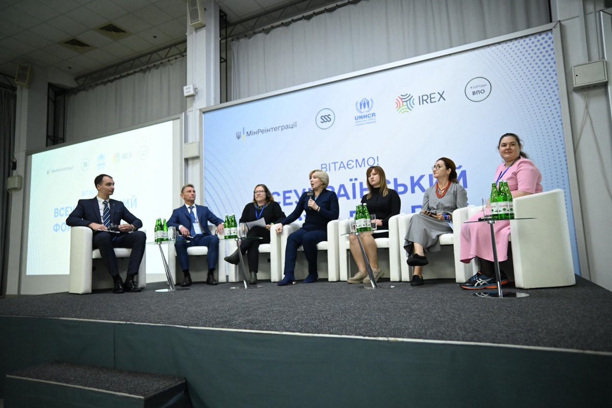 We are proud to co-host the first All-Ukrainian 🇺🇦 Forum of IDP Councils, which provides a platform for IDPs to directly influence policies &amp; programs that enable their inclusion &amp; contribution to their new communities.

Nothing for the People without the People.
