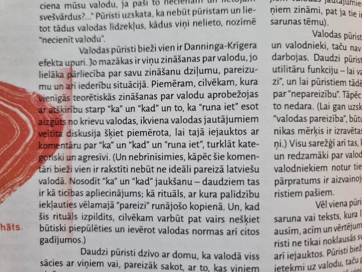 Citāts no bezgala interesantā (jo tas taču MŪSU!) "Avīzes Nosaukuma" oktobra numura. Daces Strelēvicas-Ošiņas ironija par tiem, kurus tviterī mēdz dēvēt par "Grammar Nazi". #avīzesnosaukums #ValoduMāja
