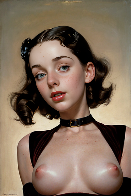 PervyDiffusion's tweet photo. More #normanrockwell #nsfw :) #AIart https://t.co/gNcjiGi6ic