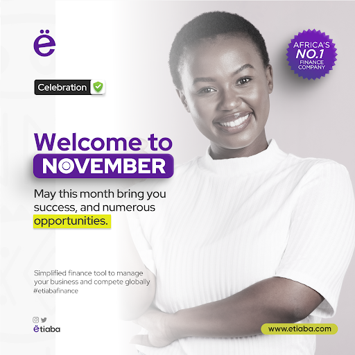 Hello November, with love from Etiaba of  Koboaccountant!
we endure you, to keep inspiring financial excellence with Etiaba's modern Financial services

Sign up on the Bio link to join the League of Financial Liberators 🥳

#Etiaba
#KoboaccountantAfrica
#Koboaccountant