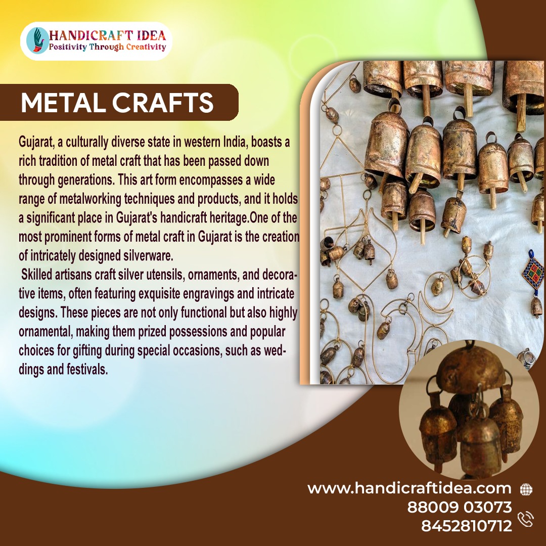 Explore the Art of Metal Crafts in Gujarat. Gujarat's rich heritage and skilled artisans Immerse yourself in the metalwork legacy of Gujarat. #GujaratMetalCrafts #ArtisticHeritage #SkilledArtisans #handicraftideas #GujaratHandicraft #TraditionalGujarat #GujaratJewelry