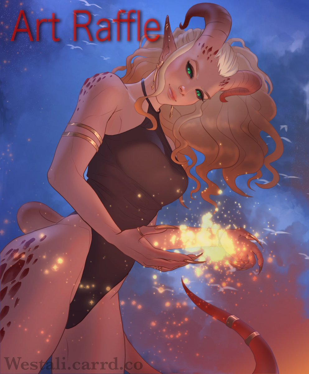🔥ART RAFFLE⚡️
Rules:
✨Follow me
✨RT + Like this tweet 
✨Drop your OC/model below! (Optional)
 
💗The winner will be chosen randomly
💗The winner will receive headshot  art from me for free~ (render as in the example)
💗Ends November 15
Good luck! #artraffle #raffle #art